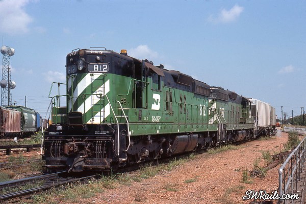 C&S and FW&D SD7's at Tower 55 in Fort Worth
