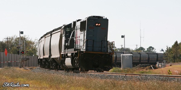 KCS grain train at Missouri City TX