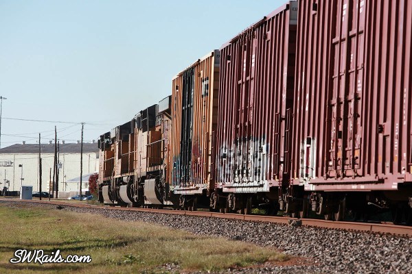 UP QEWWC freight train in Stafford, Texas