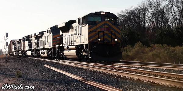 KCS freight train at West Junction in southwest Houston 