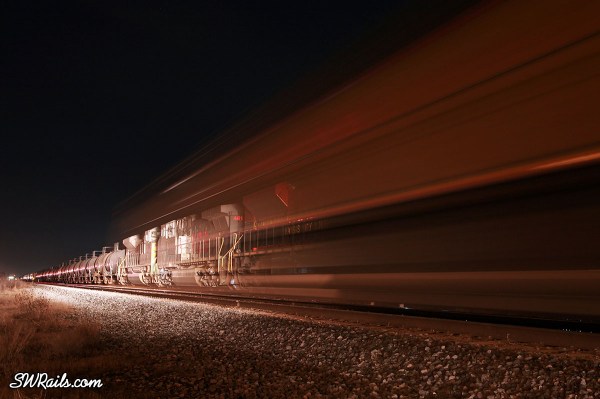 Kansas City Southern freight train at Sugar land, TX