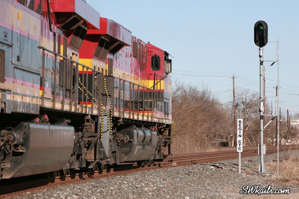 KCS freight train at Rosenberg, TX