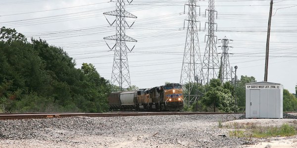 UP freight train at west jct. texas