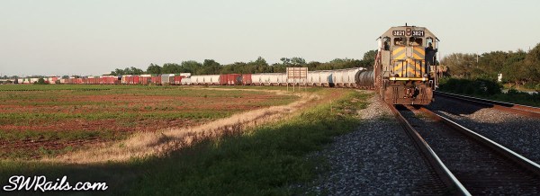 KCS freight train at Sugar Land, Texas