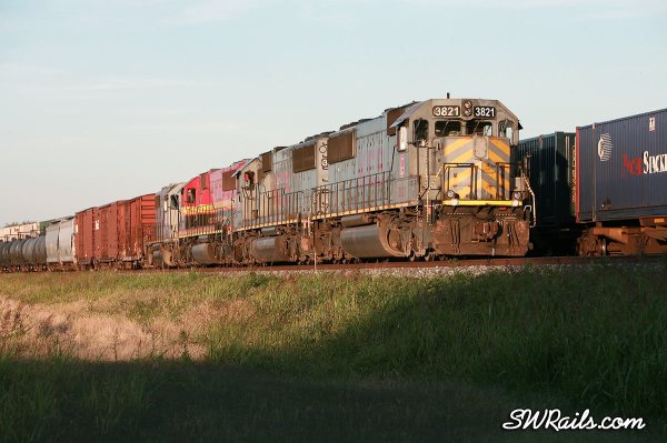 KCS freight train at Sugar Land, TX