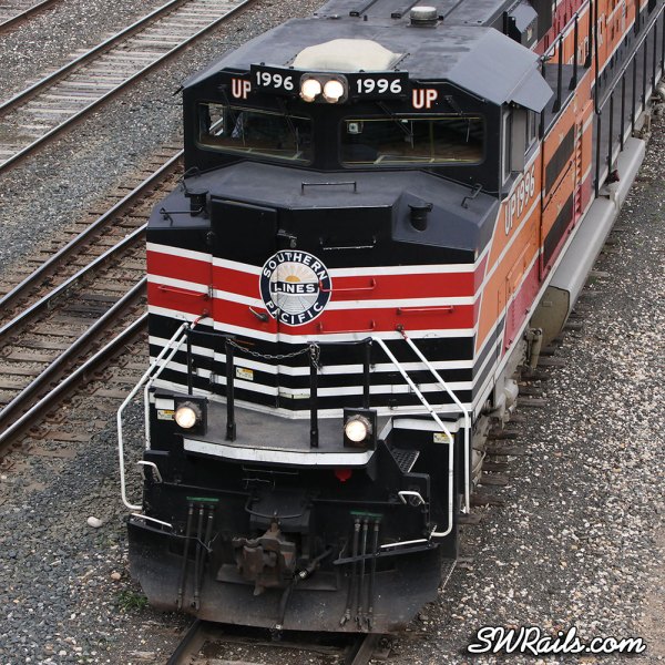 UP 1996 (Southern Pacific heritage engine) at Union Pacific's Englewood Yard in Houston, TX