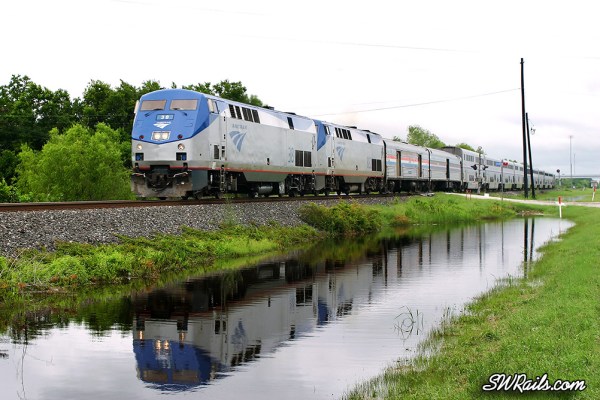 Am-38-001 Amtrak Sunset limited at Missouri City, TX