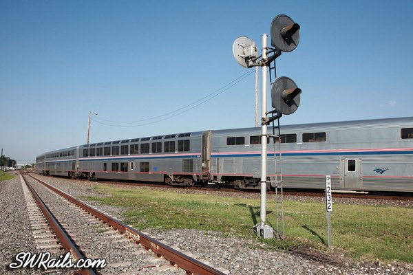 Amtrak #1, the Sunset Limited, at Houston, Texas