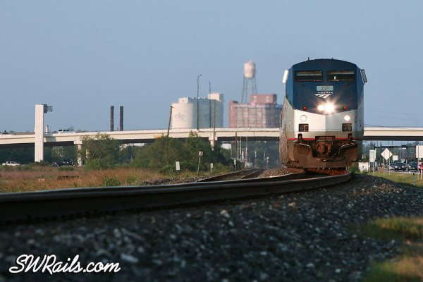 Amtrak Sunset Limited at Sugar land TX on May 19, 2012