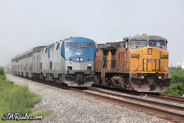 Amtrak #2, The Sunset Limited, at Missouri City, TX