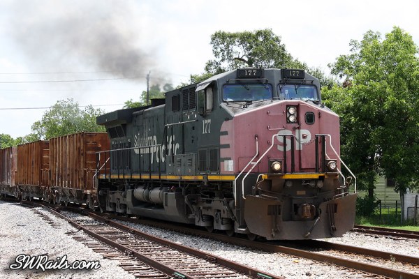 Southern Pacific AC4400CW 177at Sealy TX on 7-16-2012