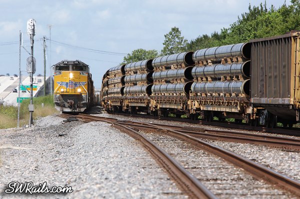 UP SD70ACe 8710 at West Junction TX on QWCEW freight train