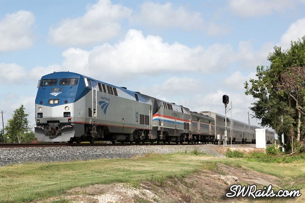 Amtrak Sunset Limited at Stafford Texas