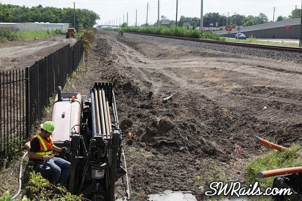 Union Pacific Glidden Sub double tracking project between Heacker, TX and Missouri City, TX.
