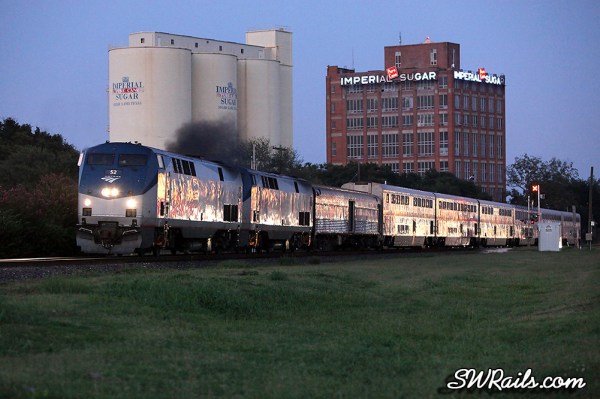 Am-52-Sept-22-2012-042 Amtrak Sunset Limited at Sugar Land TX
