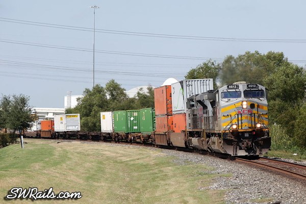 Kansas City Southern AC4400CW 4612 at Stafford, TX