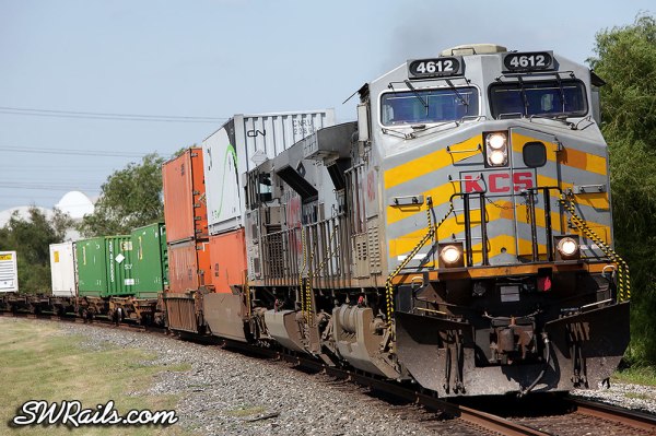 Kansas City Southern AC4400CW 4612 at Stafford, TX