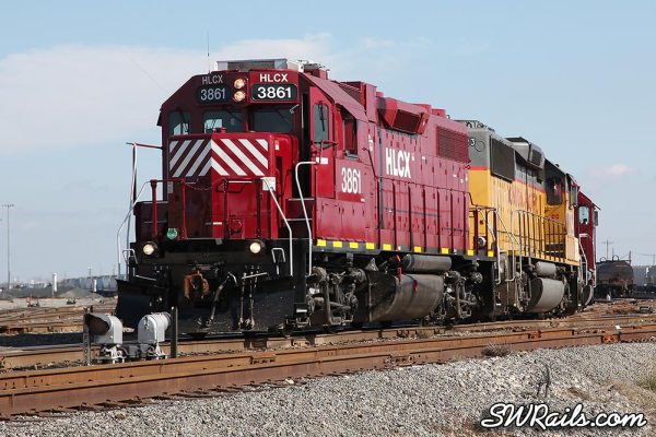 HLCX 3861 at UP's Englewood yard in Houston