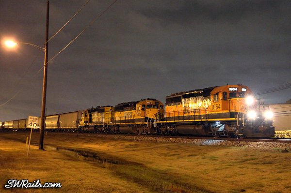 BNSF SD40-2 1954 at Pasadena TX