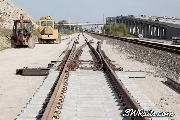 Union Pacific trackwork at Heacker-11/21/2012