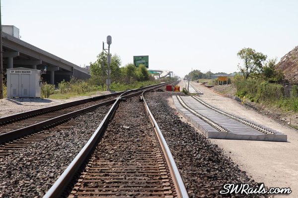 Union Pacific trackwork at Heacker TX