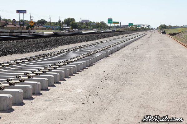 New UP trackwork at Heacker TX