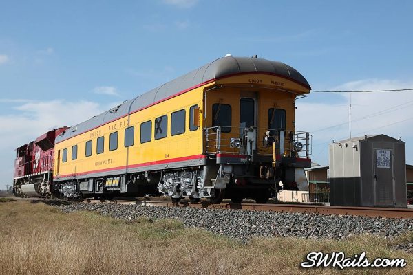 UP 1988 SD70ACE Katy Heritage on SSPSA special passenger train at Eagle Lake TX