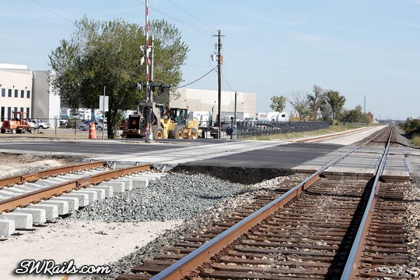 new Union Pacific grade crossing at Chimney Rock drive in Houston TX