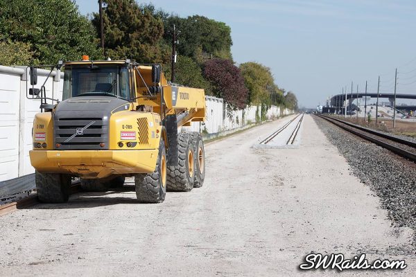 Union Pacific new Glidden sub main line at Hillcroft Avenue in Houston TX