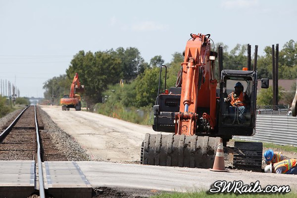 Union Pacific new Glidden sub main line in Houston TX