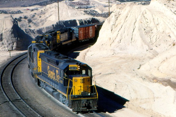 ATSF SD45 1813at Summit CA in January 1970