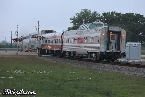 private cars on the Sunset Limited at Stafford TX
