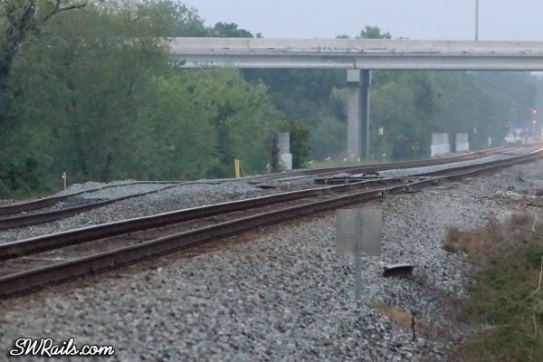 New Union Pacific trackwork in Missouri City TX