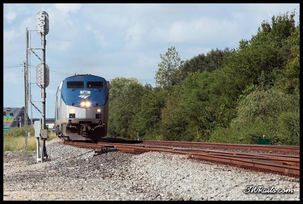 Amtrak P42DC 180 on train #2 at Houston, TX