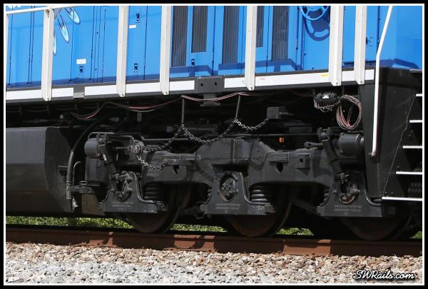 Truck detail of GECX 3000, NextFuel test ES44AC