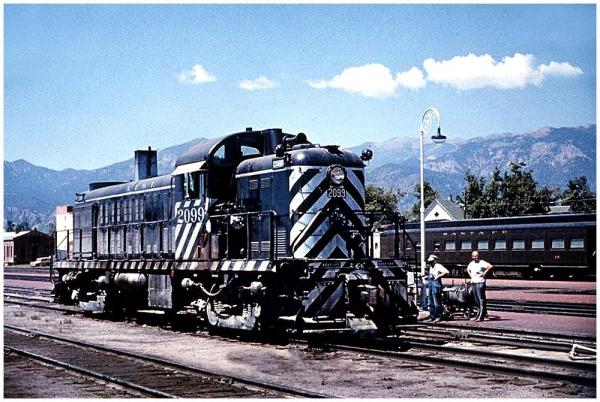 ATSF ALCO RS2 at San Bernardino in the early 1960's