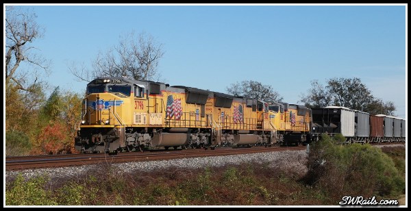 UP SD70M 3796  at Harlem TX