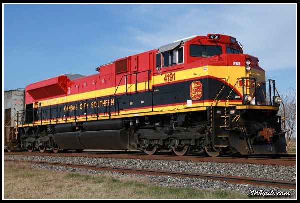 KCS SD70ACE 4191 at Sugar Land TX