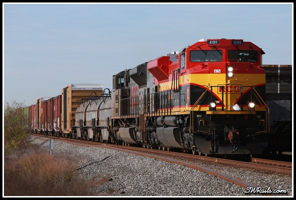 KCS SD70ACE 4191 at Missouri City TX on freight train