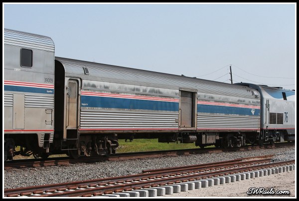 Amtrak baggage car 1714 at Stafford TX