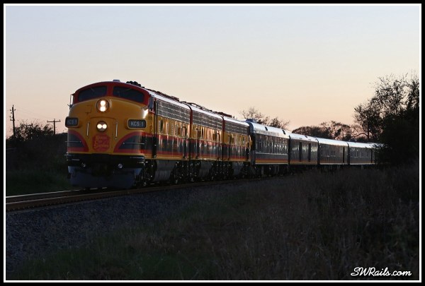 KCS 1 F9A Southern Belle Wharton TX 2015 Holiday express
