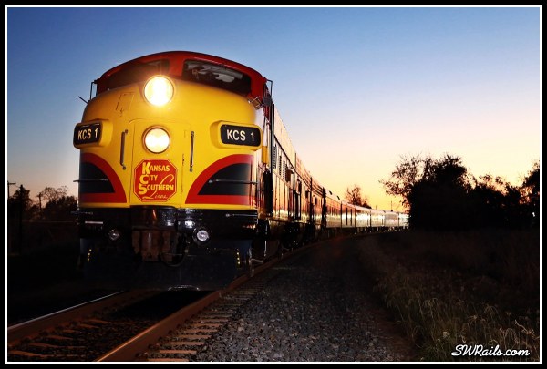 KCS 1 F9A Southern Belle Wharton TX 2015 Holiday express