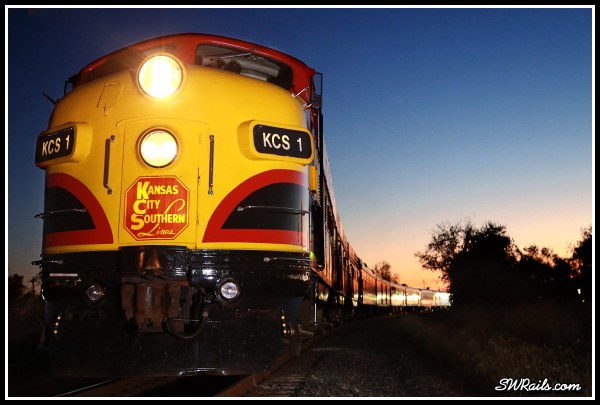 KCS 1 F9A Southern Belle Wharton TX 2015 Holiday express
